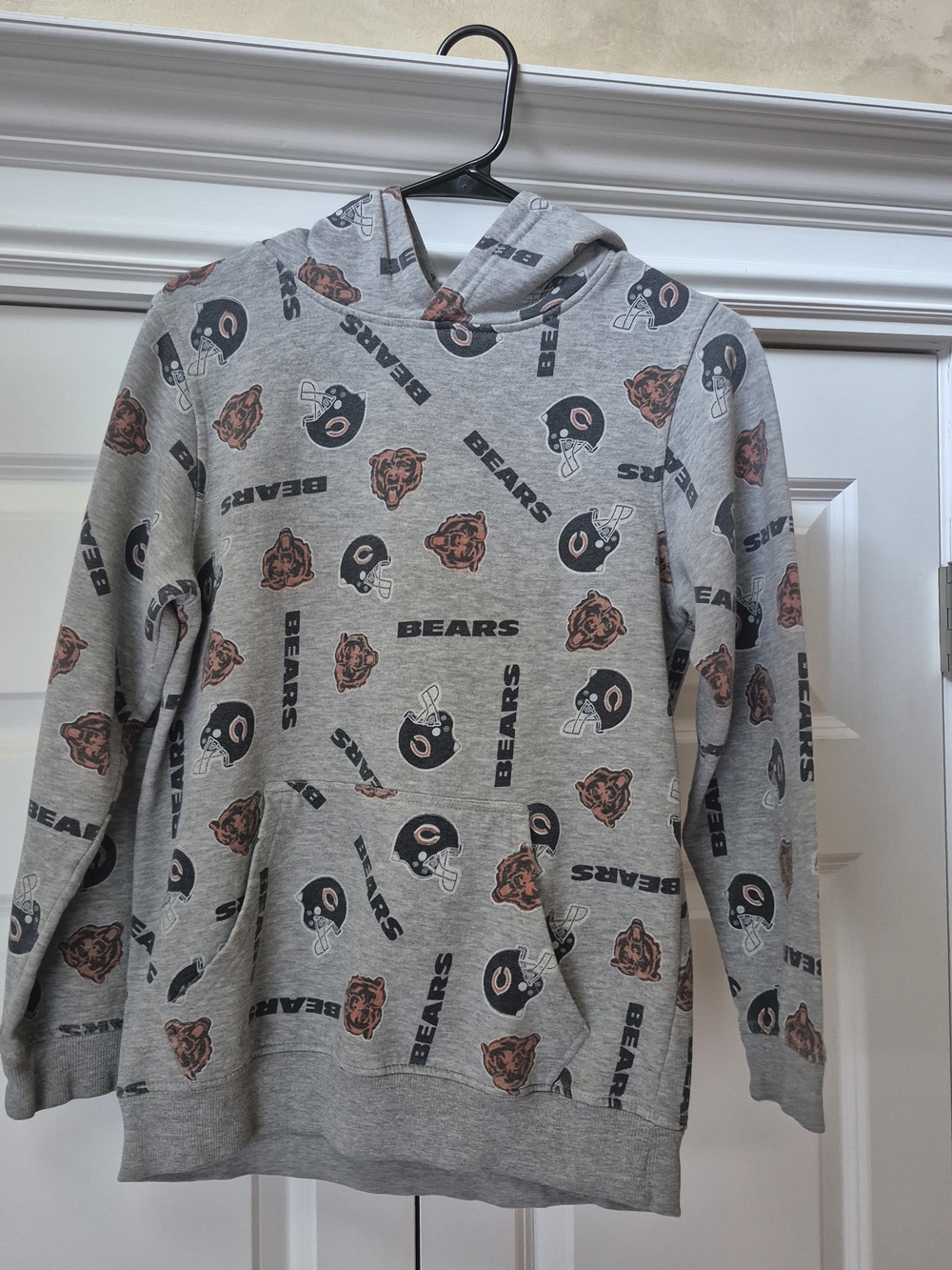 NFL Chicago Bears Grey Youth Team Apparel Pullover with Logo